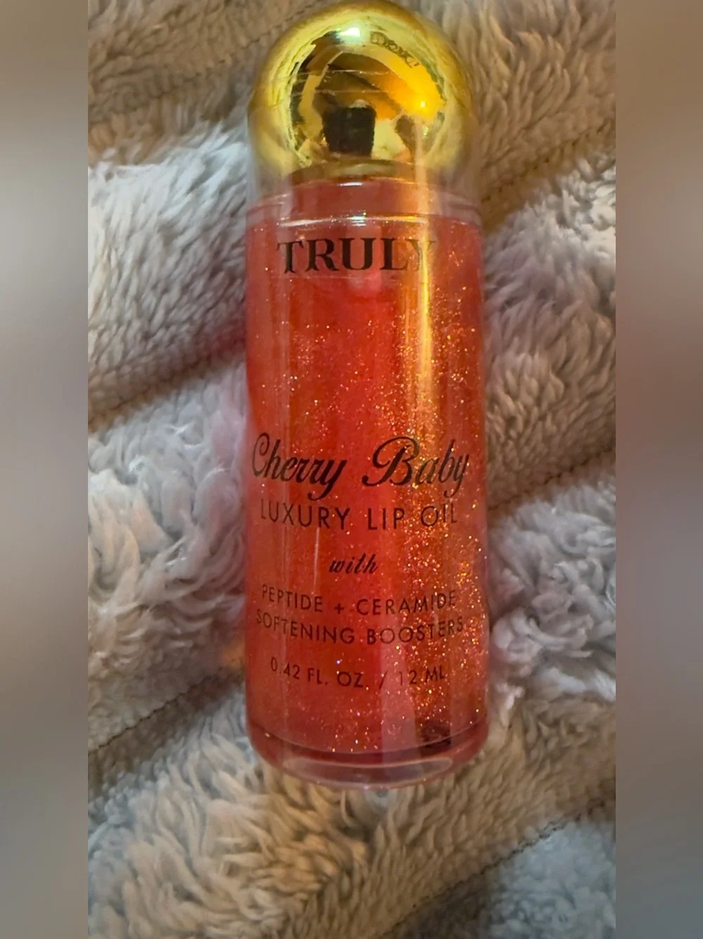TRULY Cherry Baby Luxury Lip Oil - Shimmering
